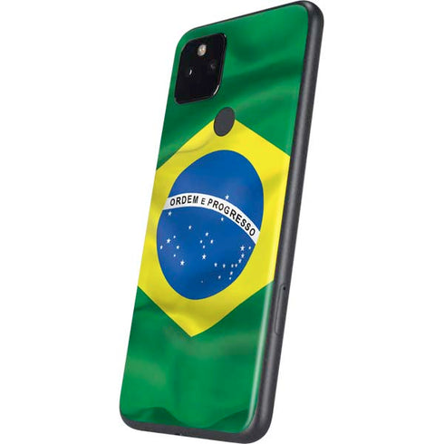 Brazil Flag Google Pixel 5a Skin